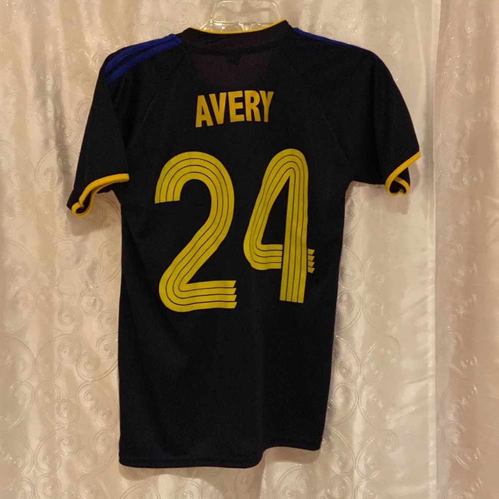 MLS Praga LA Galaxy Soccer Jersey #24 Avery Size Mens Small 🔥